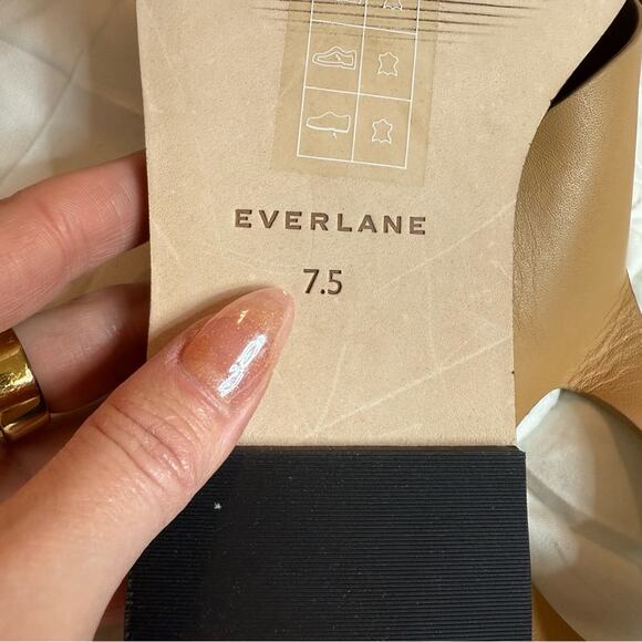Everlane City Crossover Sandals Taupe Leather Buckle Flat Slide 7.5 NEW w/o Box - Picture 7 of 8